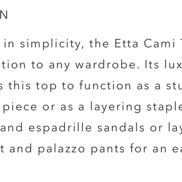 Johnny Was Elegant Silk Blend Edie Cami Top Cream NWT XL Camisole - Picture 6 of 13